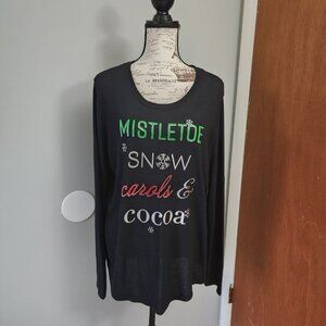 EUC Holiday Time Long Sleeved Christmas Top